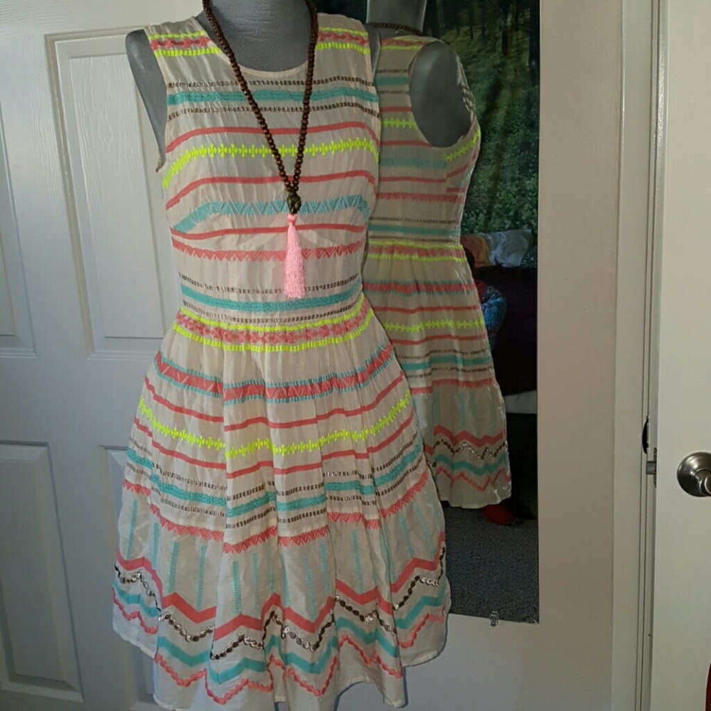 Anthropologie Plenty Tracy Reese embroidered dress